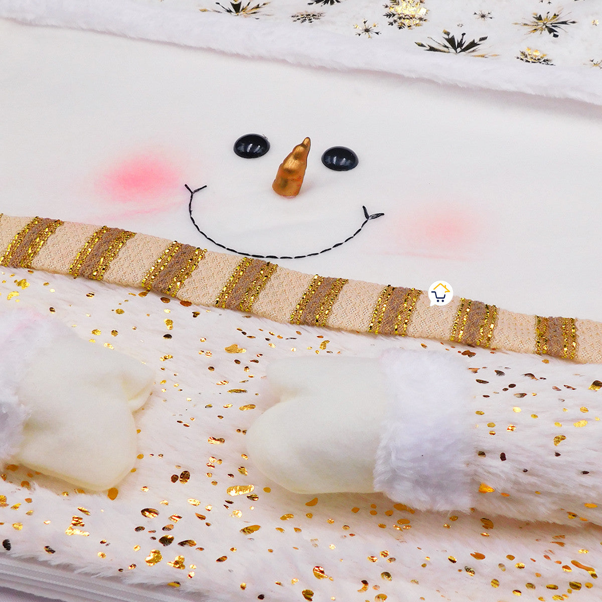 Funda Almohada Muñeco Nieve Navidad