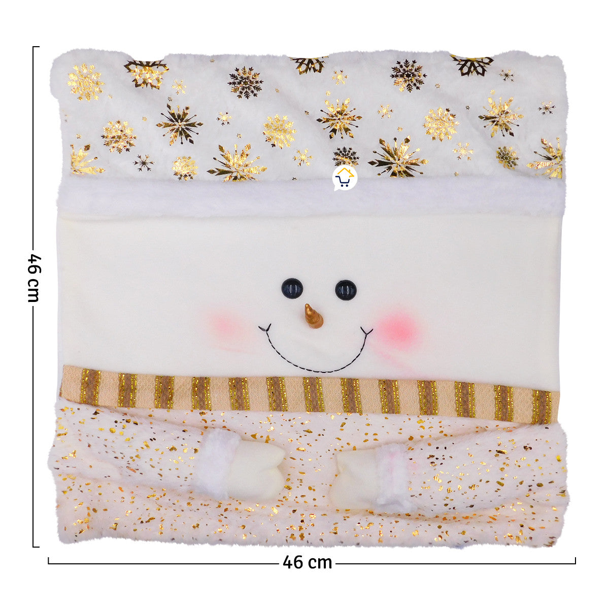 Funda Almohada Muñeco Nieve Navidad