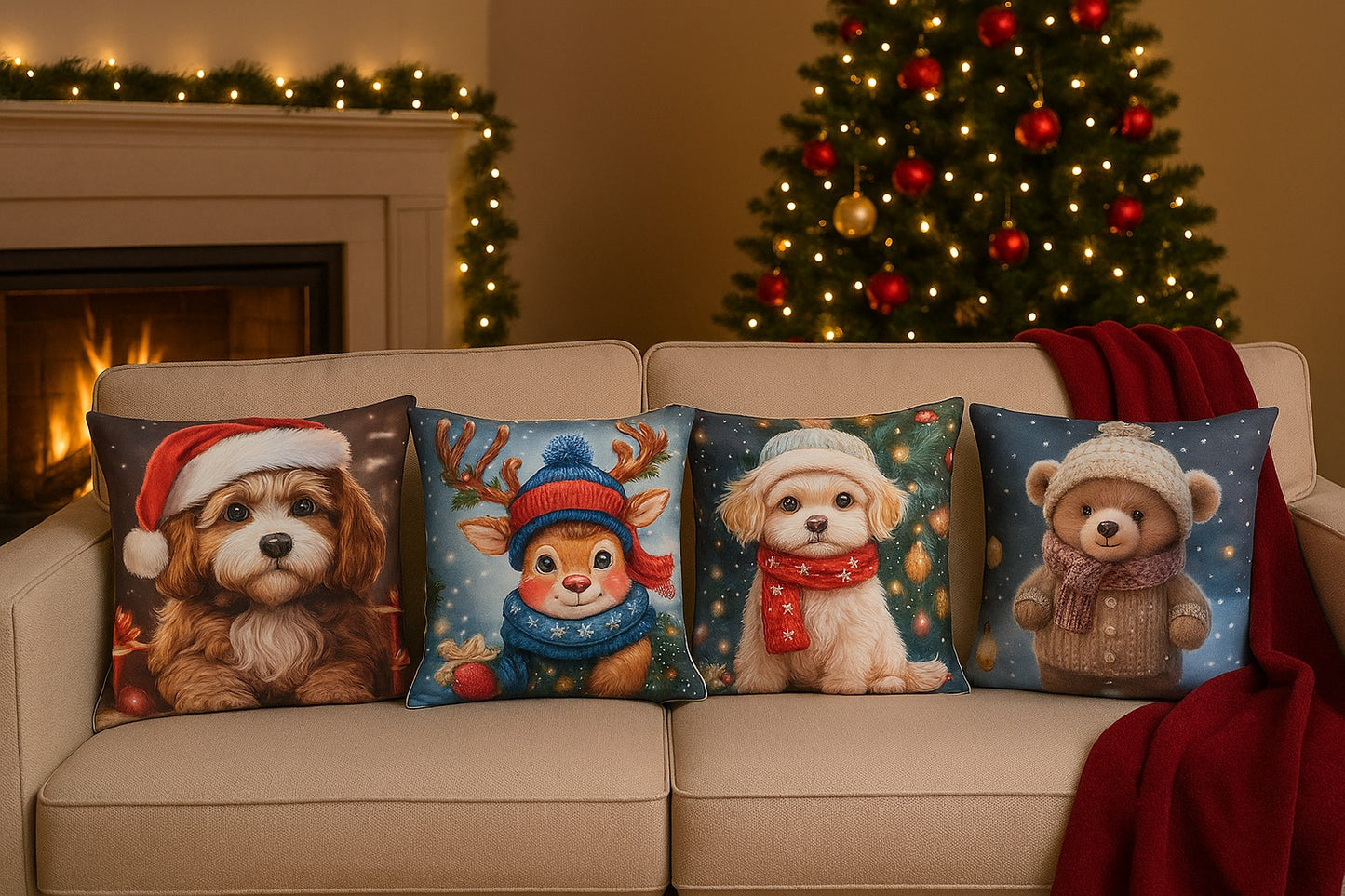 Cojines Navideños Pack X2 X3 X4