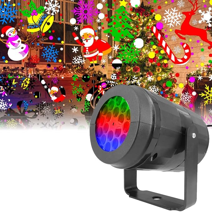 Proyector Navideño LED 4K – Iluminación Festiva Multicolor