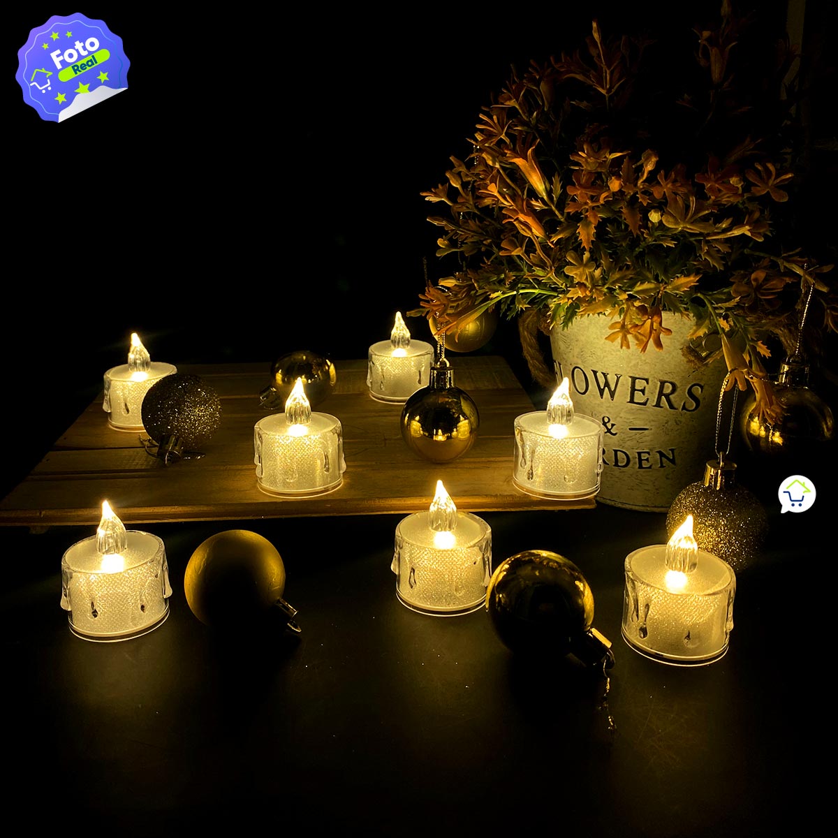 Velas LED Pequeñas Navidad