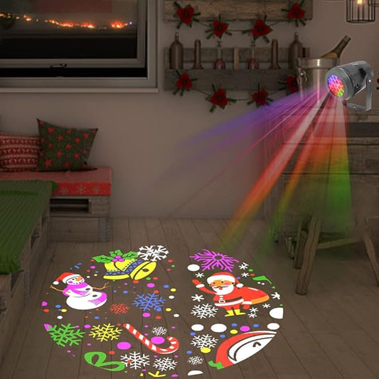 Proyector Navideño LED 4K – Iluminación Festiva Multicolor